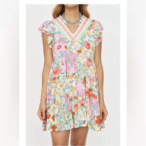 Fate Floral Multi Color Dress - size M